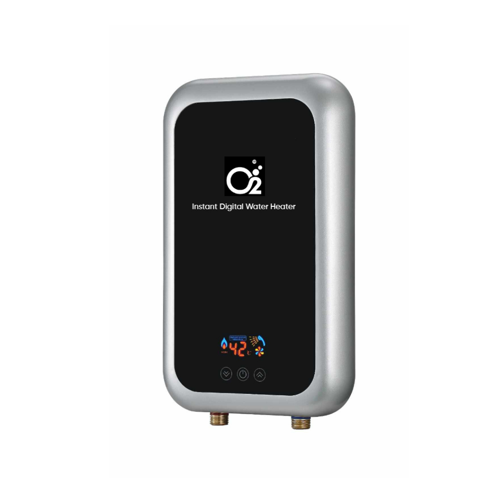 O2 Tempered Digital Water heater with shower set (latest design ...