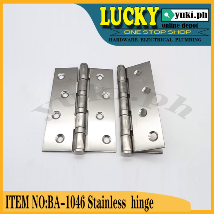 BA-1046 Stainless Steel Door Hinges 4x3x2 (1PAIRS) | Shopee Philippines