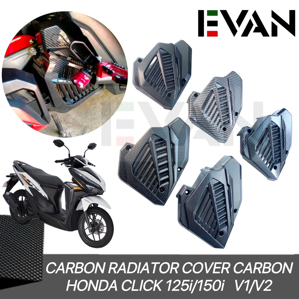 Radiator Cover For Honda Click 125i /150i v1,v2 Carbon Game Changer