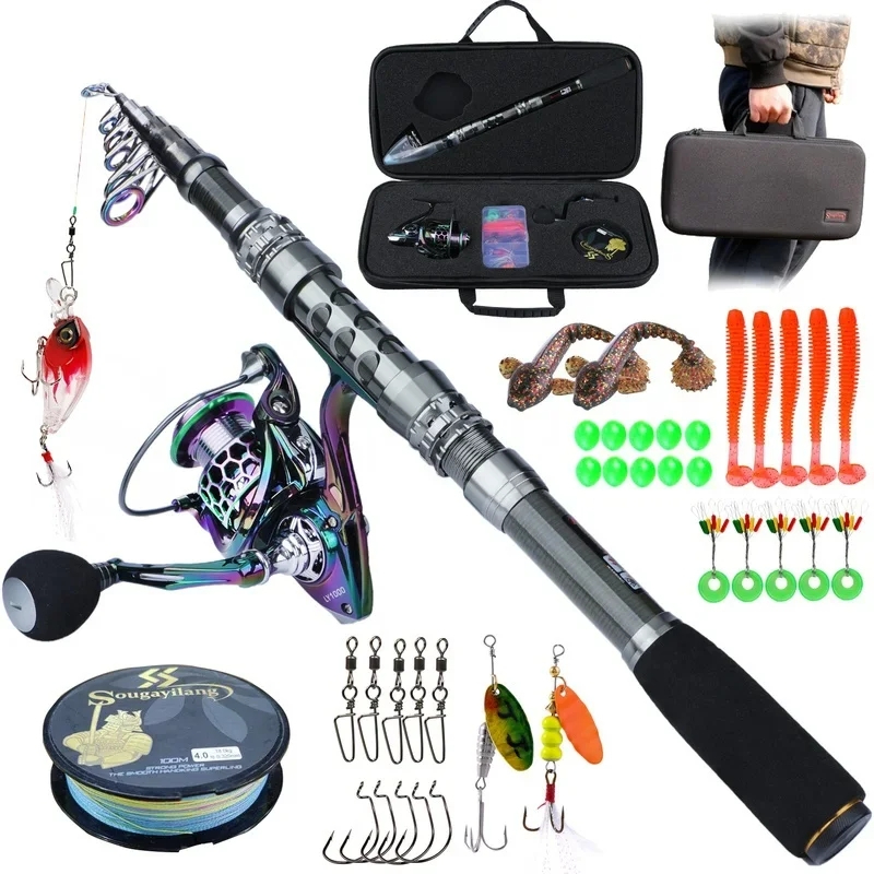 Fishing rod set original fishing rod and reel set fishing rods full set ...