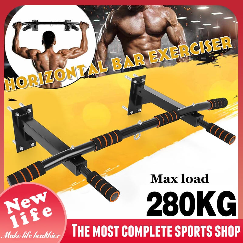 Door Wall Horizontal Bars Steel 280kg Home Gym Workout Chin push Up