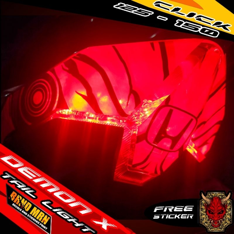 HONDA CLICK 125-150 TAIL LIGHT DECAL STICKER TINT PROTECTOR | Shopee ...