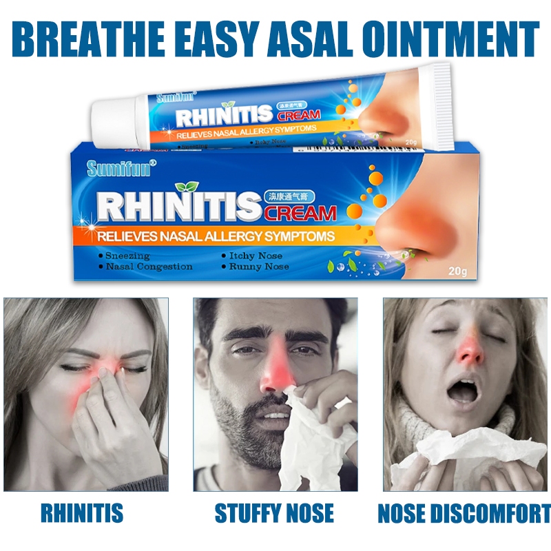 Rhinitis Cream Nasal Breathing Treat Sinusitis Allergic Runny Nose ...