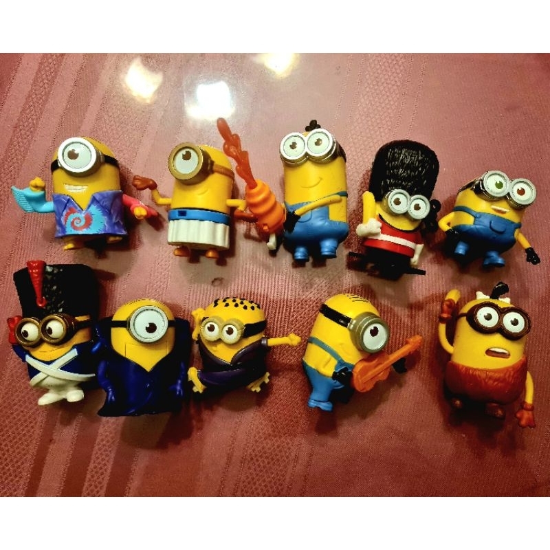 Minions Mcdonald's Happy Meal Figures Set Of 10 