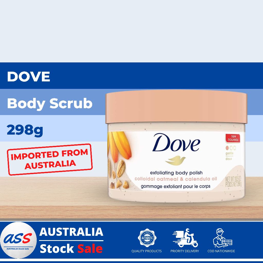 Dove Colloidal Oatmeal And Calendula Oil Exfoliating Body Polish (298g