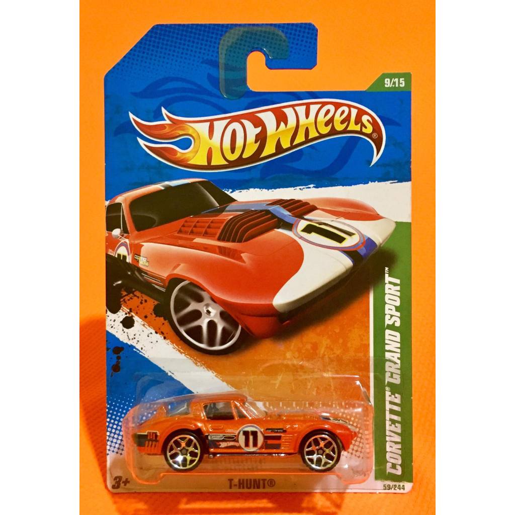 (DAMAGE BLISTER, CARD CREASE) 2011 Hot Wheels Treasure Hunt Corvette ...