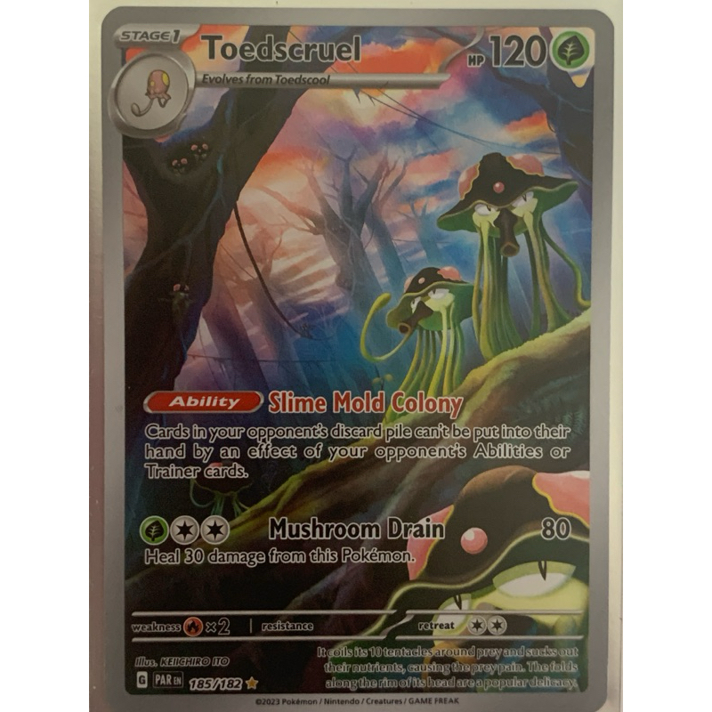 Pokemon TCG Scarlet and Violet Paradox Rift Toedscruel 185/182 | Shopee ...