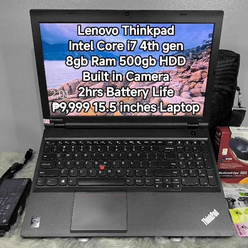 LENOVO Core i7 | 8GB RAM | 500GB HDD LAPTOP w/ Cam & Full-Keyboard