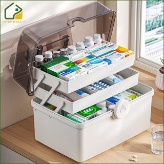 Medicine Storage Box Capacity Organizer Box Practical First Aid Kit Medicine  Storage Container Family Emergency Kit Storage Box