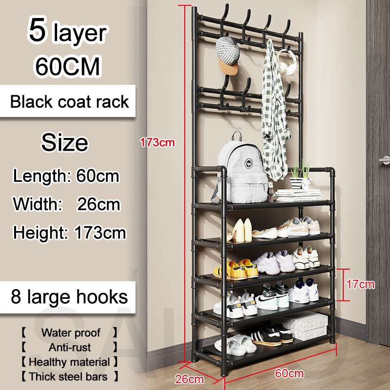 OLA Shoe Hat Rack Simple floor coat rack shoe rack Multifunctional Shoe ...