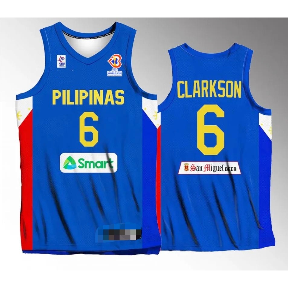 2023 FIBA World Basketball Jersey #6 Jordan Clarkson SUBLIMATION/TAHI ...