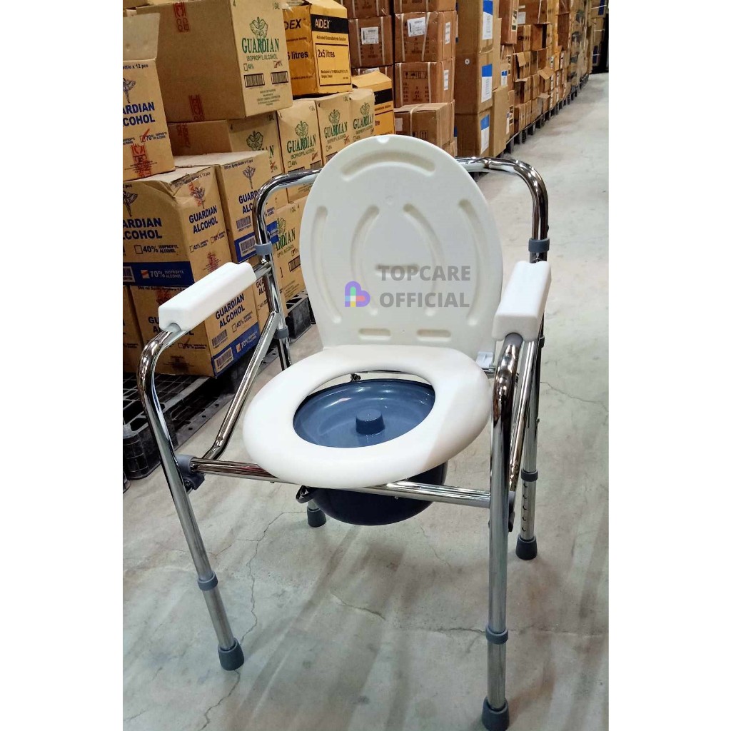 Commode Chair without wheels Chrome (Random Color/BRAND) Shopee