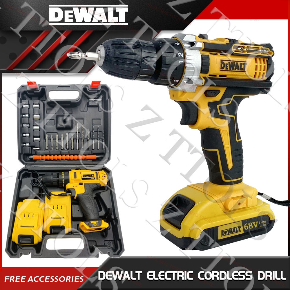 DeWALT Original 68V Cordless Electric Hand Drill Impact Hammer Drill