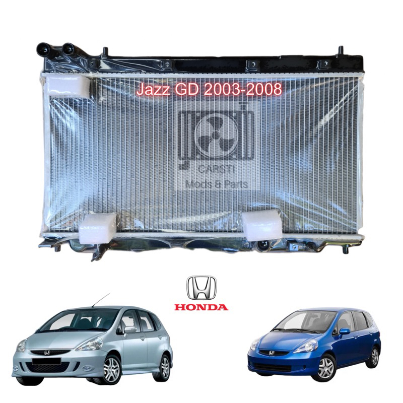 Radiator Honda Jazz GD 1.3/1.5 2003 to 2008 manual automatic | Shopee ...