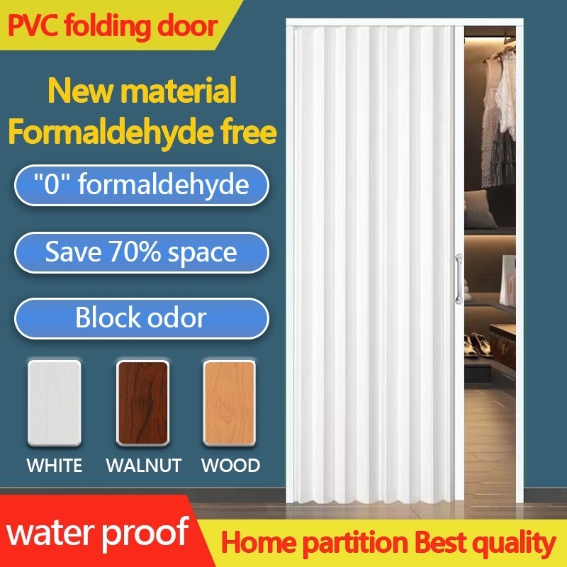 Accordion Door Folding PVC Folding Door Partition Track Door Indoor