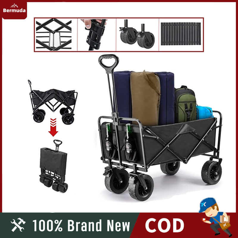 Outdoor trolley cart folding wagon trolley folding Beach Garden Camping