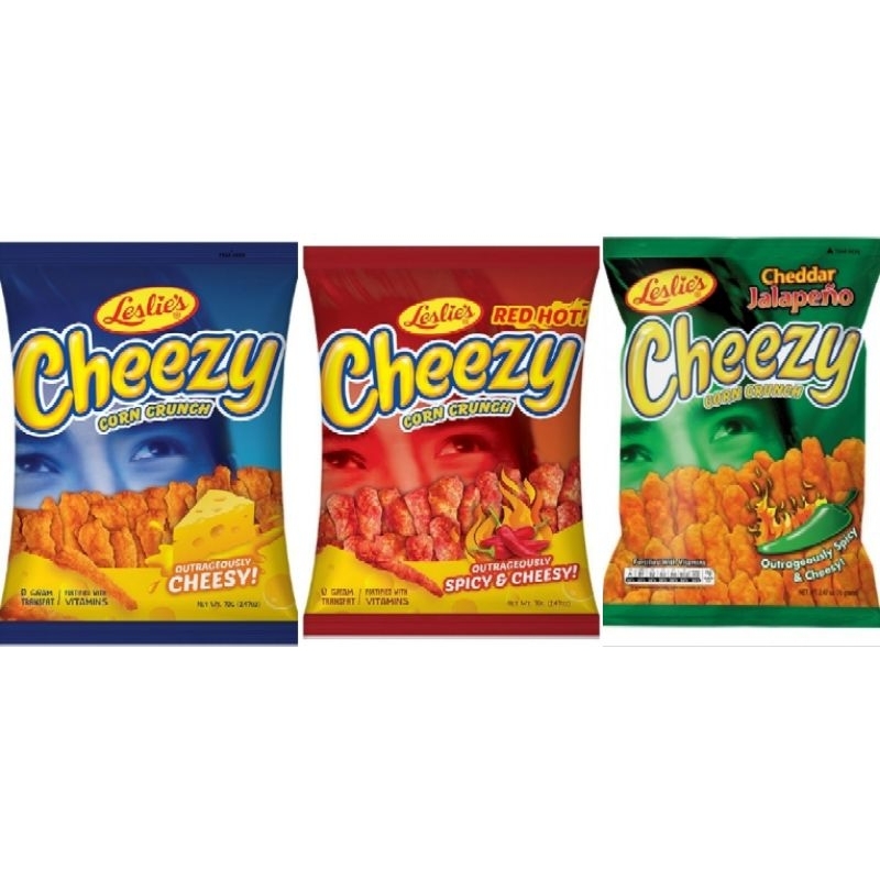 Leslie's Cheezy (Cheesy/Red Hot/Jalapeno) | Shopee Philippines