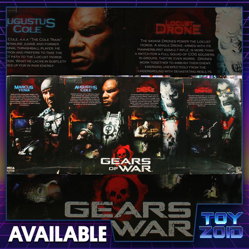 Neca Gears of War Series 1 Deluxe Boxed Set Marcus Fenix Augustus Cole ...