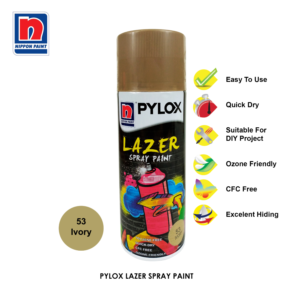 Pylox Lazer Spray Paint Ivory No.53 Nippon Shopee Philippines