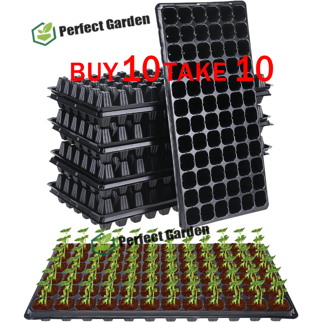 【Seedling Tray】 Buy 10 Take10 32/50/72/105/128/200 Holes Garden Starter ...