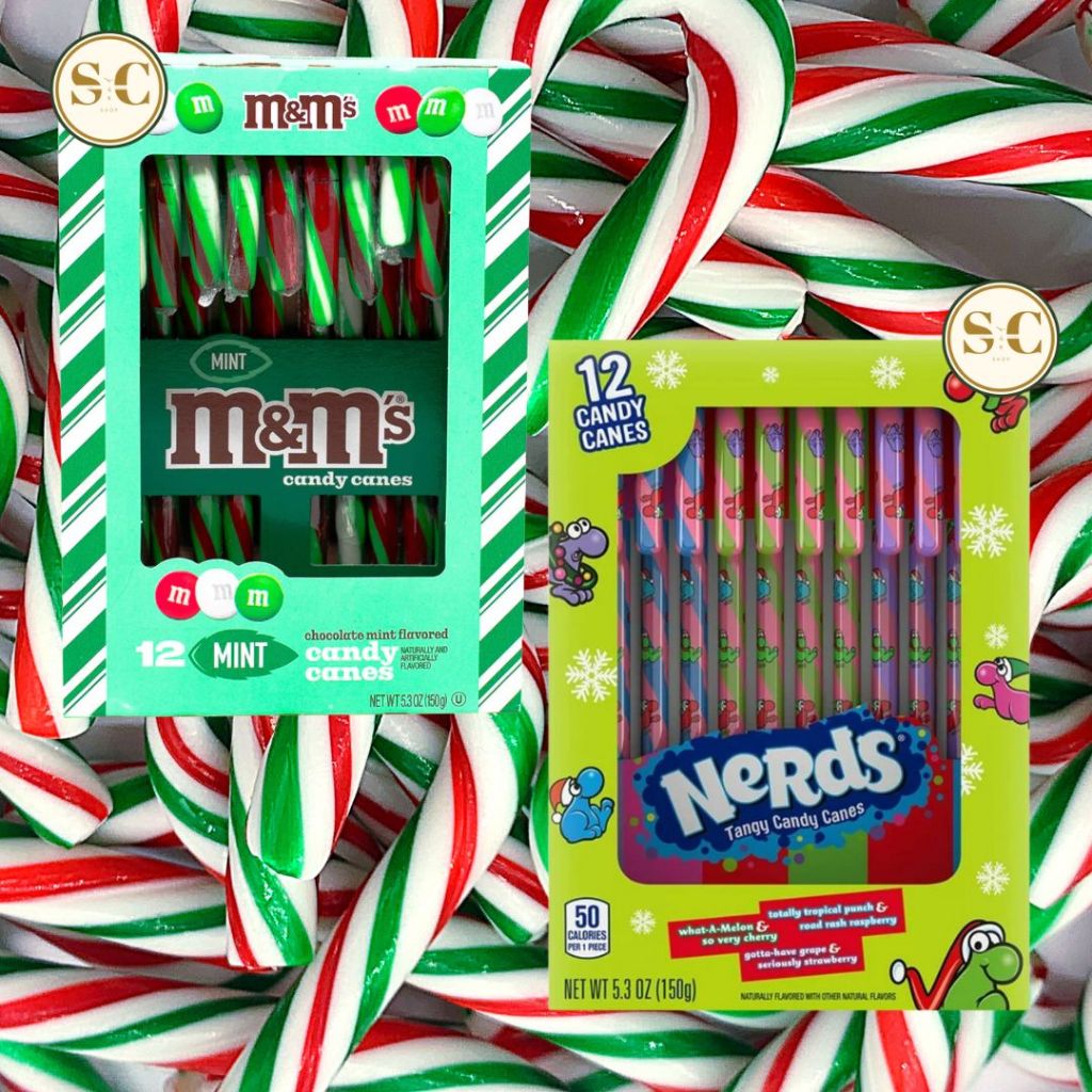 M&M's Mint Chocolate Nerds Candy Canes 12 Pieces Shopee Philippines
