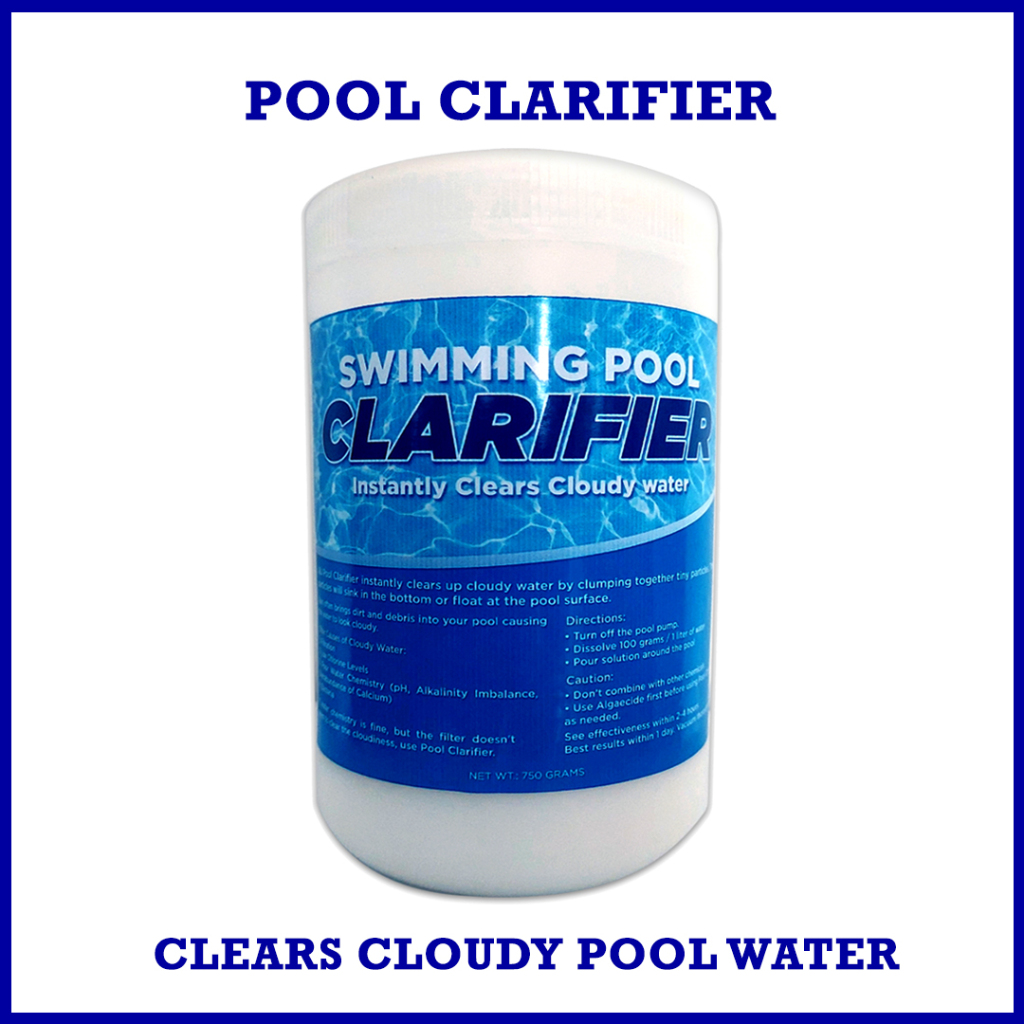 Pool Clarifier 750 grams Clears Cloudy pool water Shopee Philippines