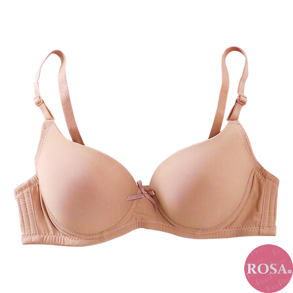 Rosa Solid Colors Bra Cup B Thin Soft Smooth Lingeries Adjustable Push ...