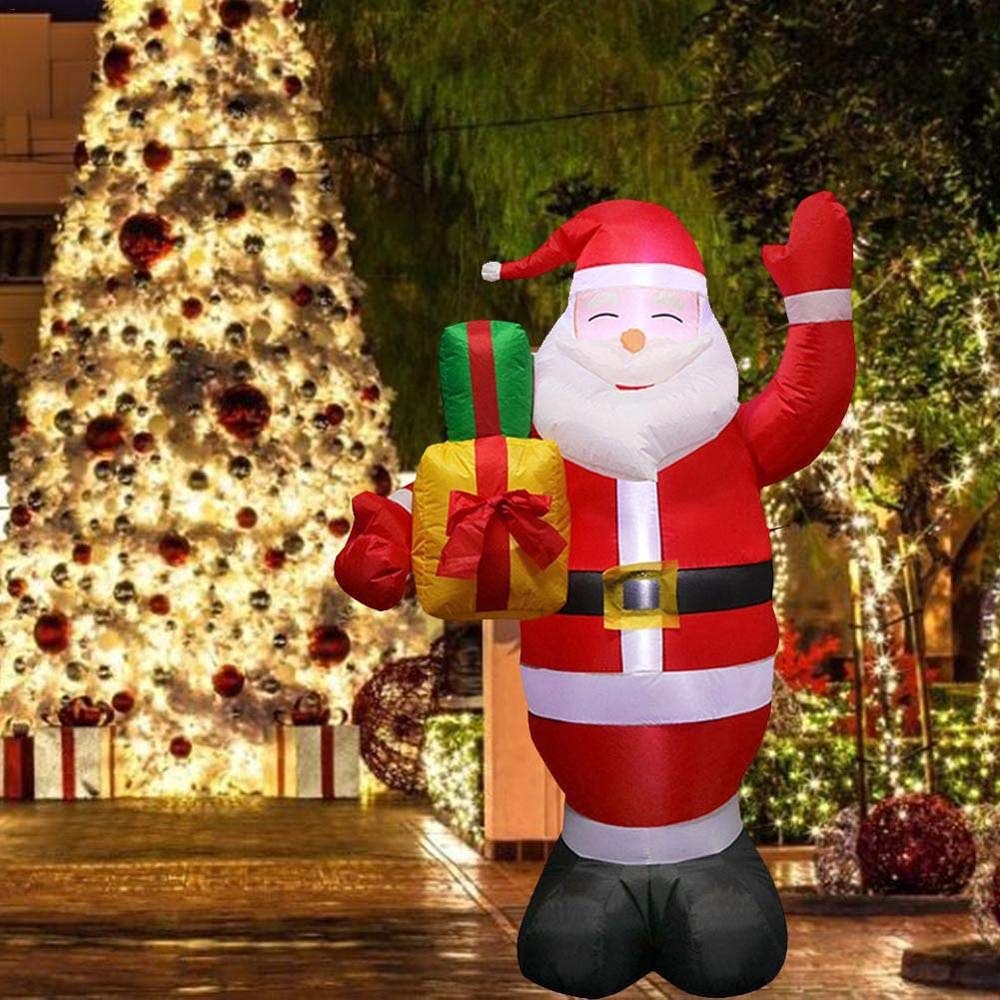 Christmas Inflatable Santa Claus Indoor Outdoor Yard Lawn Decoration ...