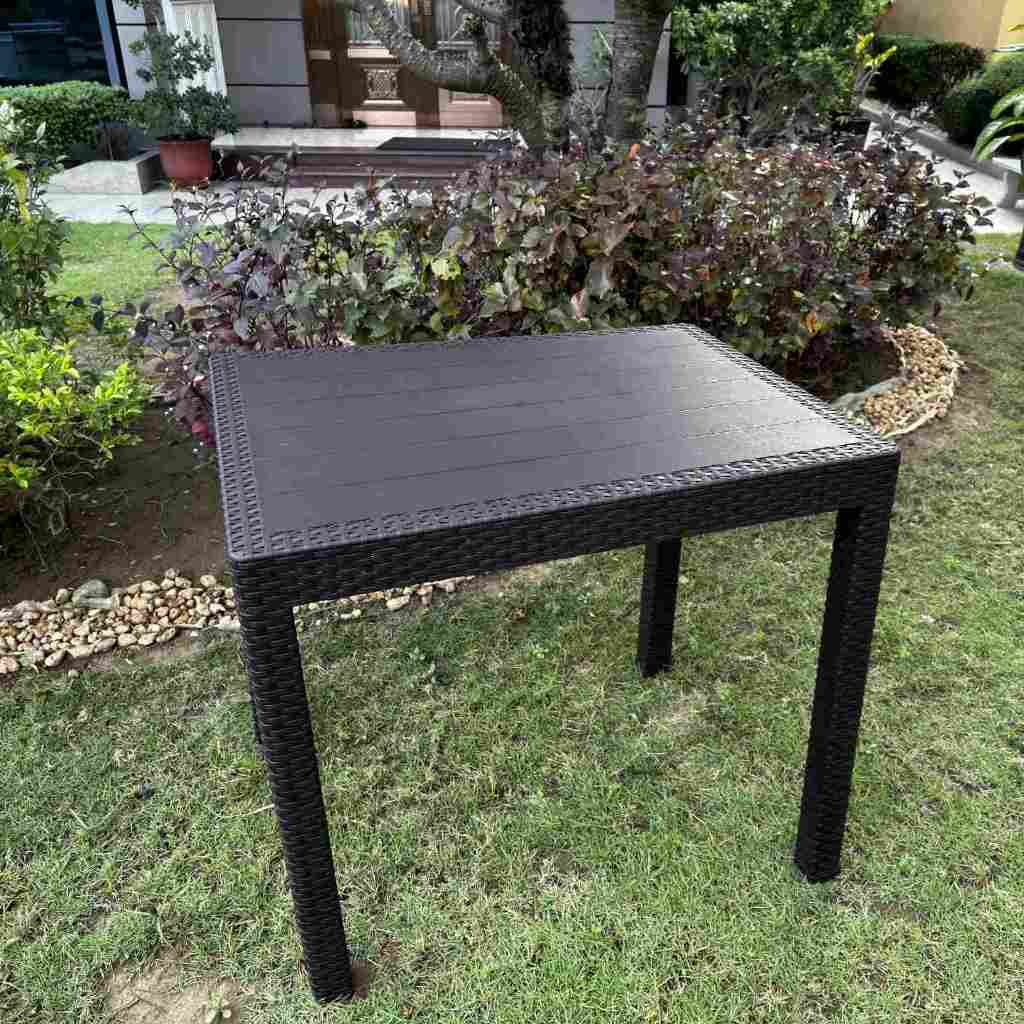 RATTAN DINING OFFICE TABLE RECTANGULAR RATTAN DESIGN TABLE / PICNIC ...