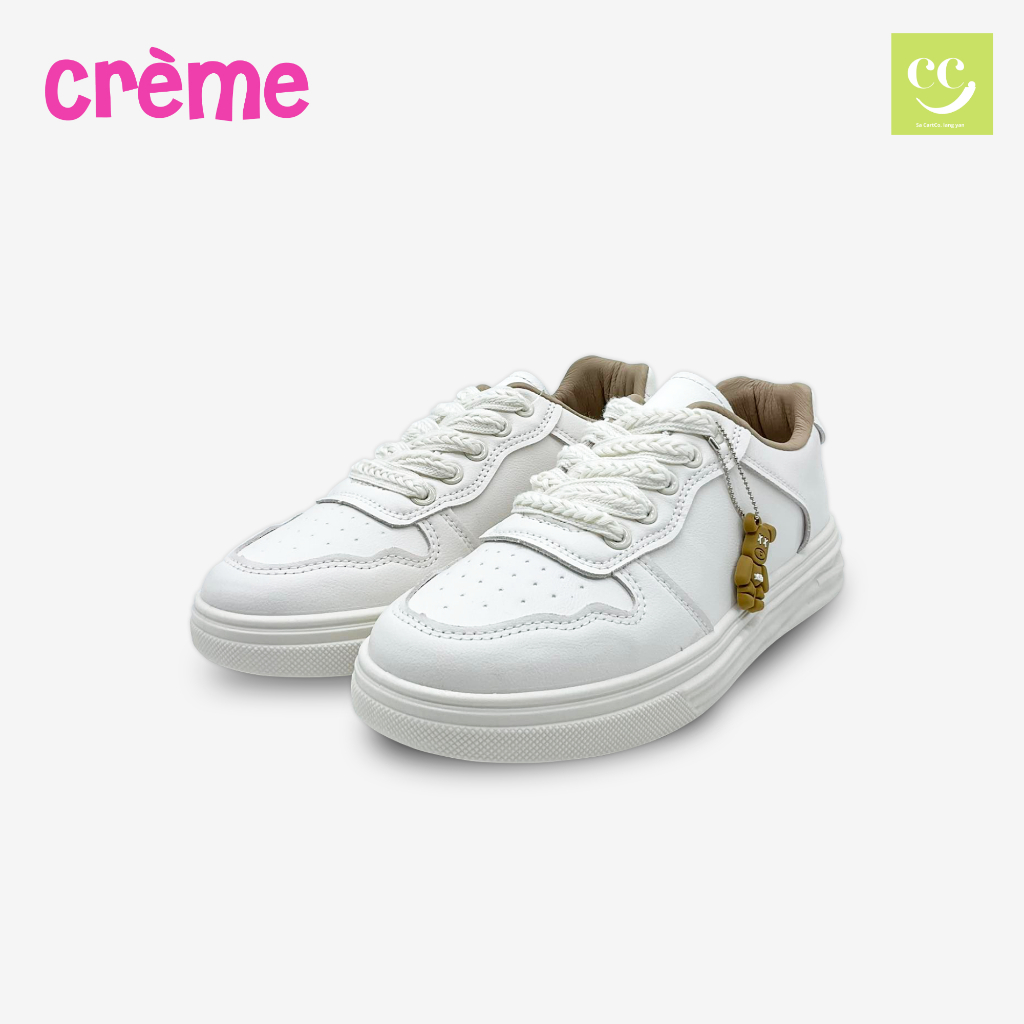Creme Ladies Sneakers Lace up Shoes Primrose Beige Shopee Philippines
