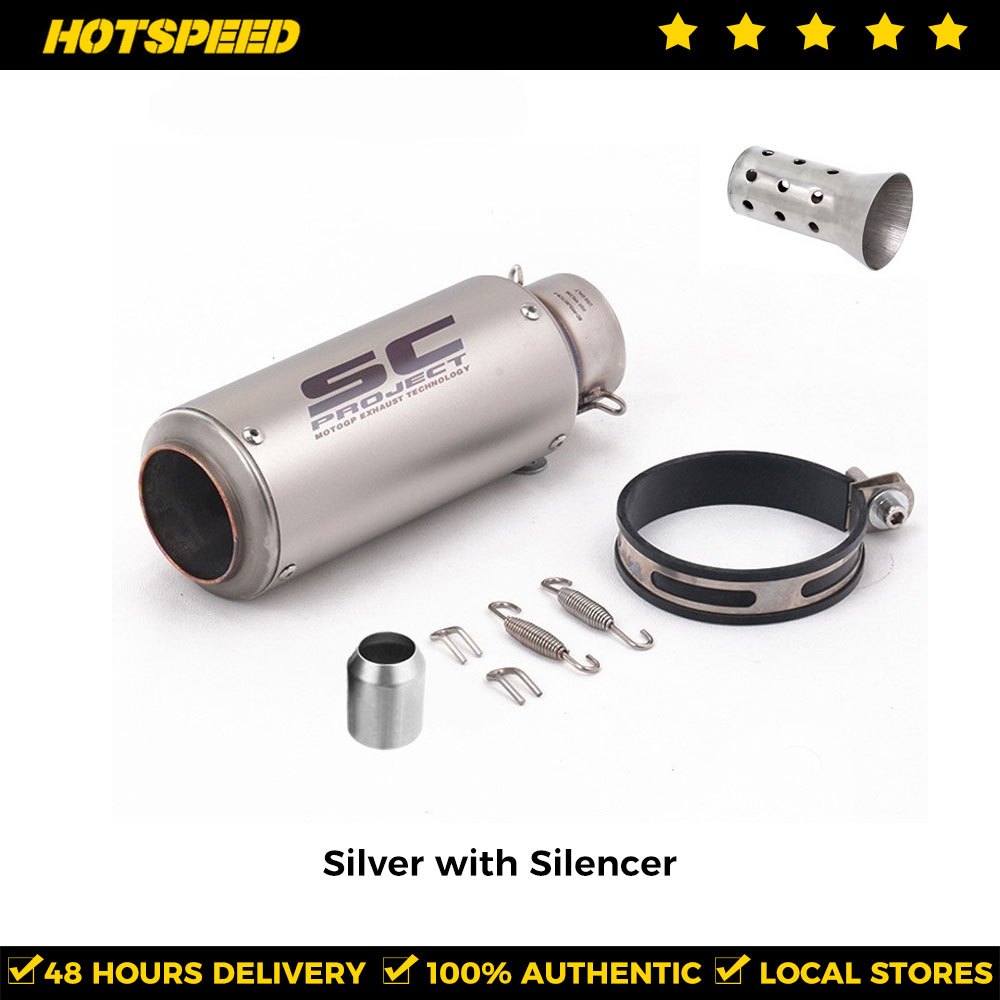 HOTSPEED SC Project Pipe For Motorcycle Exhaust Open Muffler Pipe