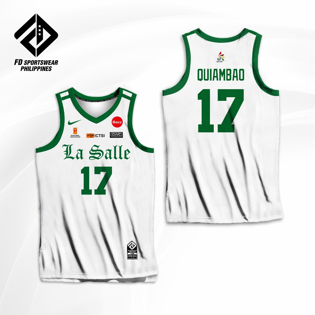 Animo La Salle 2024 Uaap White Full Sublimated Jersey Shopee Philippines