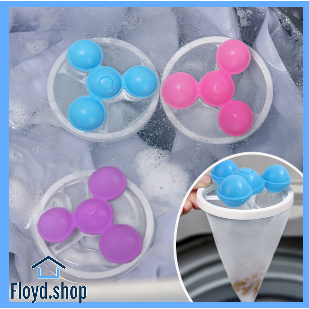 FLOYD Washing Machine Hair Filter Cleaning Mesh Bag Floating Pet Hair ...