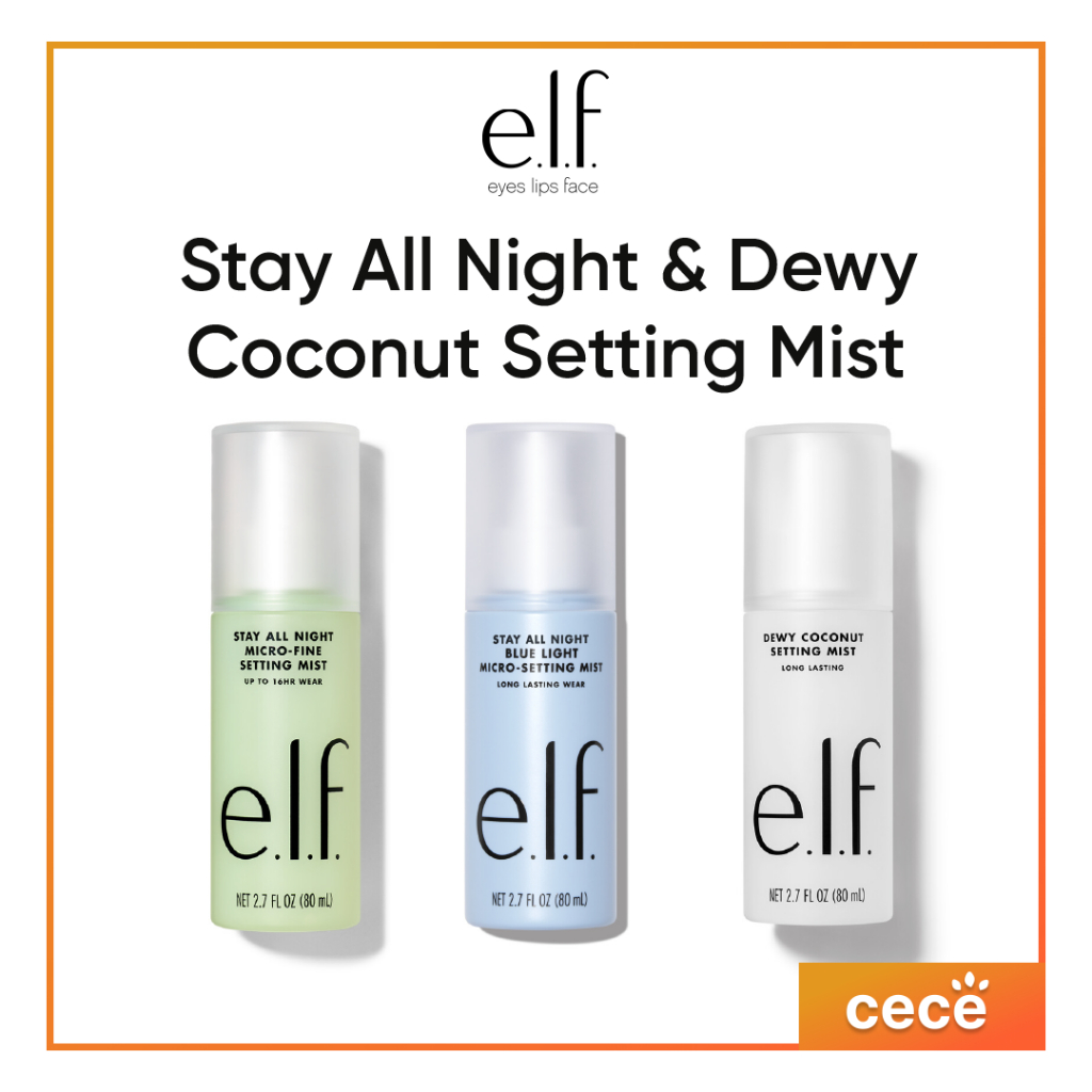 ELF Cosmetics Stay All-Night Micro-fine and Coconut Setting Mist Spray ...