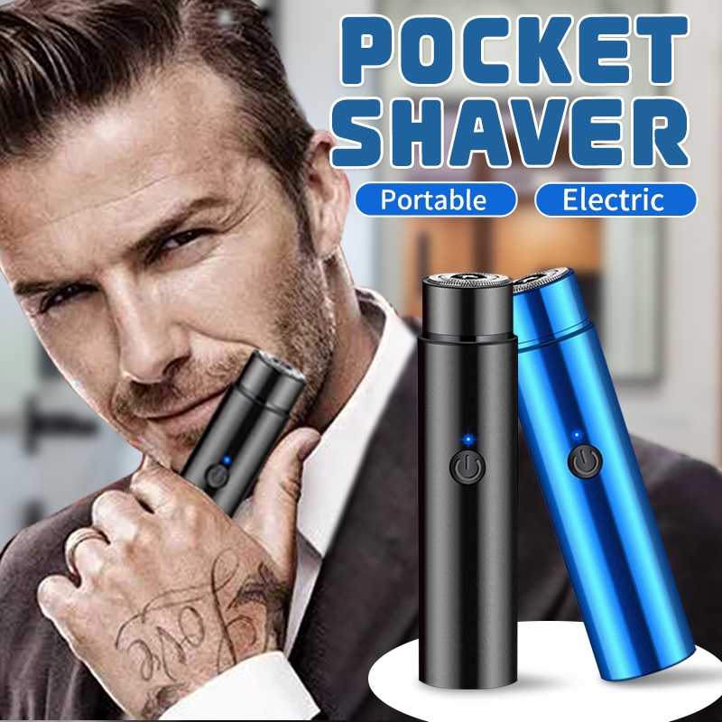 Portable Electric Mini Shaver For Men Stainless Steel Shaving Machine ...