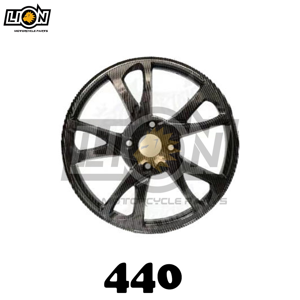 LION Motorcycle Tricycle Side Wheel Mags/Rims 17 Inches Carbon | Shopee ...