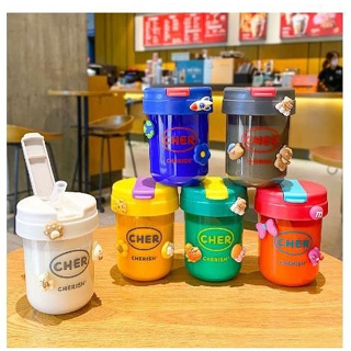 Cute Little Boys Plastic Cup Children Water Cup Sippy Cup Creative Handy Cup  Duck Beak Children Cup Students Water Cup