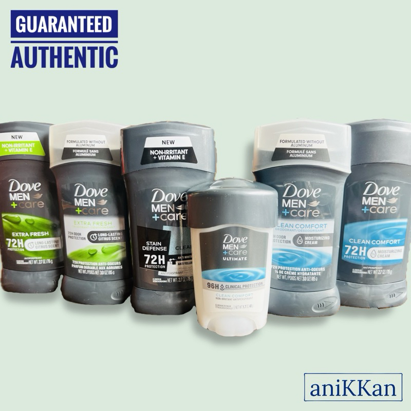 DOVE MEN + CARE DEODORANTS (Regular and Aluminum Free Deodorant) 100