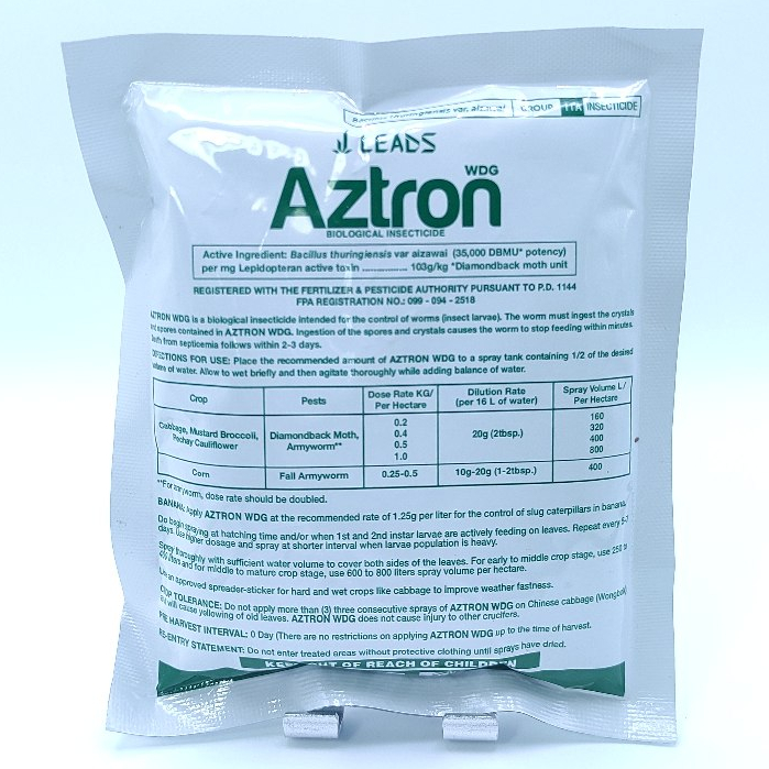LEADS AGRI AZTRON WDG BIOLOGICAL BT (100 GRAMS) | Shopee Philippines