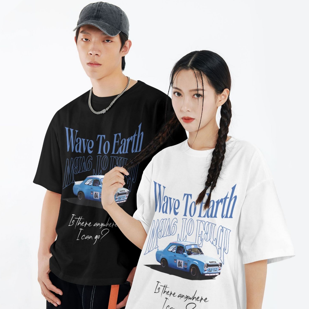 WAVE TO EARTH SHIRT PUEBLO INSPIRED TEE pure cotton thick cloth T shirt for unisex