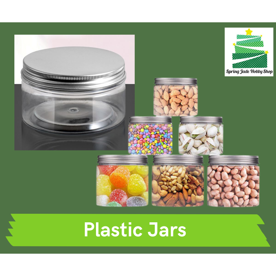 Spring Jade: PLASTIC JAR SMALL MEDIUM LARGE ROUND 10 PCS | Shopee ...