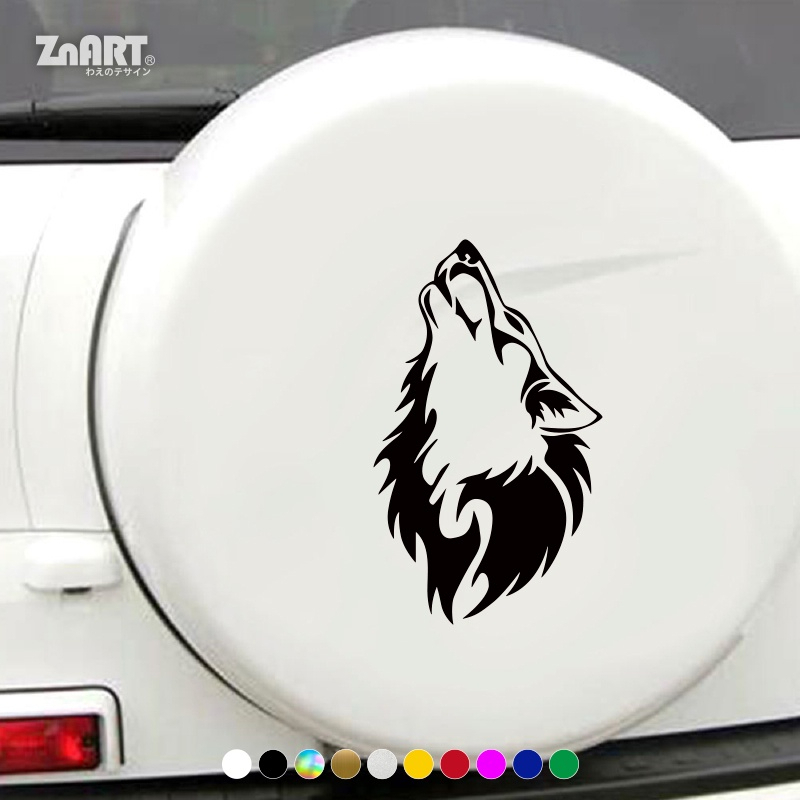 Wolf Howling Animal Cool Design Car and Motorcycle Waterproof Vinyl ...