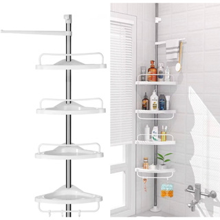 Caddy Shower Set of 2 Adhesive No Drilling Shower Shelves , Rustproof  Titanium Alloy Shower Racks, Bathroom Shower Storage Shelves Organizer for