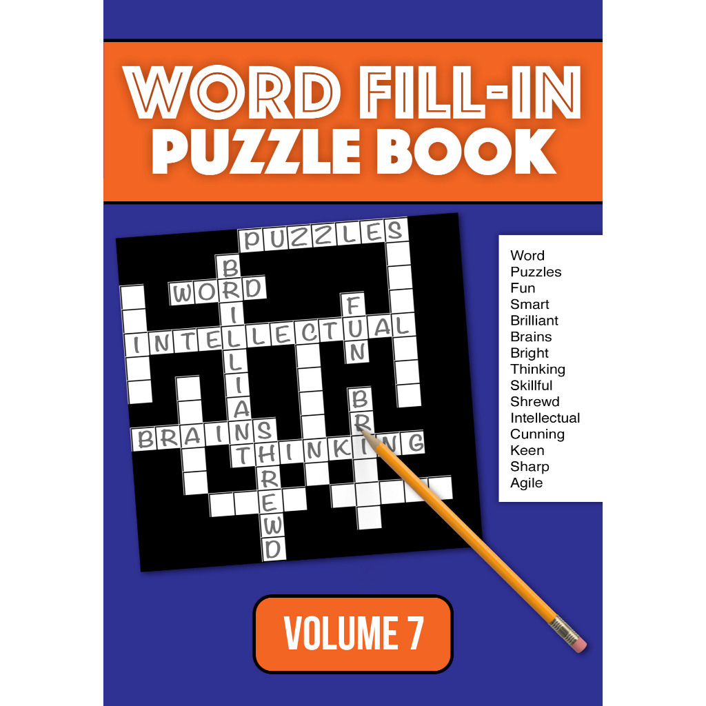Word Fill-In Puzzle Book (Volume 7) - Suitable For All Ages! | Shopee ...