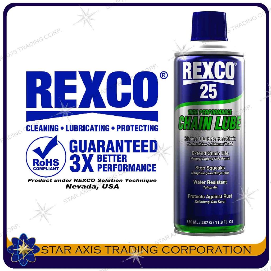 REXCO [Cleaning-Lubricating-Protecting] Rexco-25 High Performance Chain ...