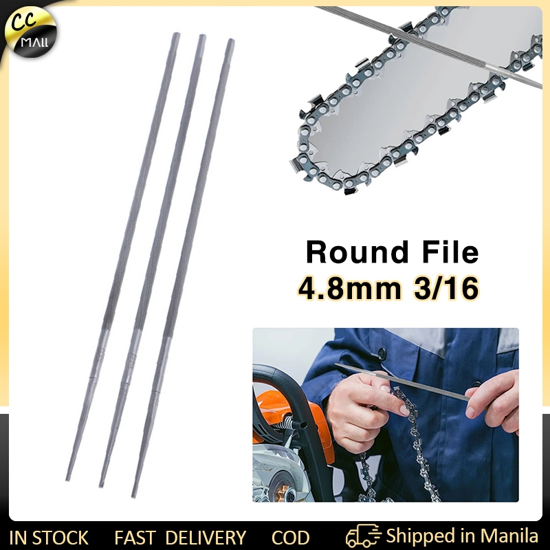 3pcs/set 4.8mm Chainsaw Saw Chain Round Files Sharpener For #325 ...