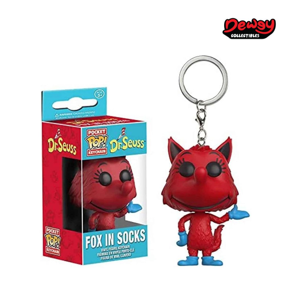 Funko Pop Keychain Dr Seuss Fox in Socks (Box Not Mint) Shopee