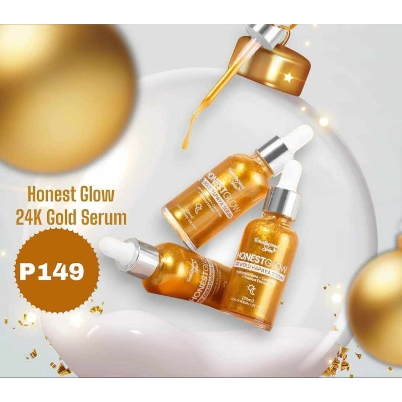 Honest glow 24K gold serum | Shopee Philippines