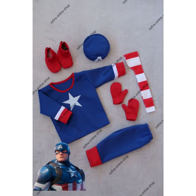 Captain America T Shirt Boys | Angel & Rocket