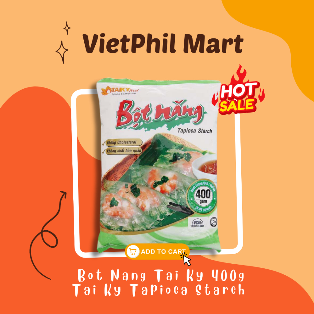 Bot Nang Tai Ky 400g - Tai Ky Tapioca Starch Original Vietnamese ...